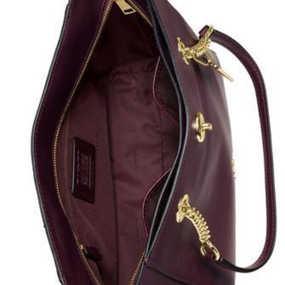 BUNDLED! Coach Pebble Leather Turnlock Tote 27 - Picture 2 of 3